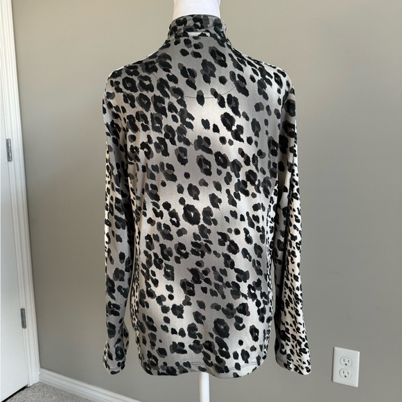Tail Women's Leopard Animal Print 1/4 Zip Golf Top Size Small - Picture 4 of 8